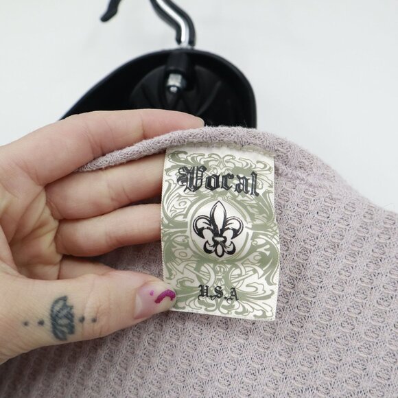 Vocal Sheer Lace Vest Womens XL Purple Romantic Ethereal Cottagecore Fairycore - Picture 2 of 16